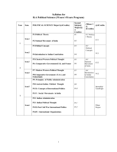 Political science syllabus 