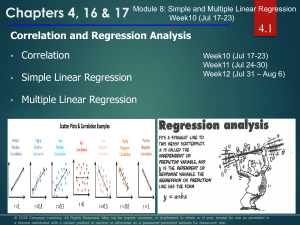 W10,11,12 Module 8 Simple and Multiple Linear Regression 2