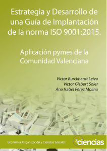 ESTRATEGIA Y DESARROLLO DE GUIA DE IMPLANTACION ISO 9001.2015
