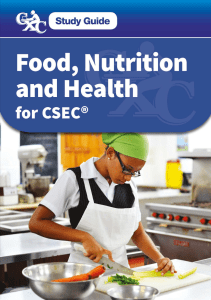 CXC Study Guide - Food and Nutrition for CSEC