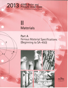 ASME Boiler & Pressure Vessel Code: Ferrous Materials