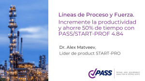 PASS START-PROF Capabilities for Pipe Stress Analysis of Power and Process Piping Systems (Spanish)