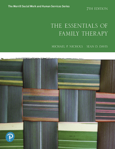Essentials of Family Therapy 7e - nichols and davis
