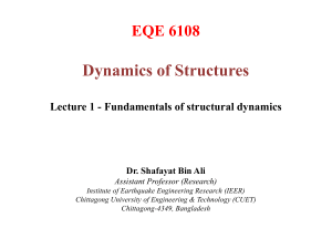 1. Fundamentals of structural dynamics