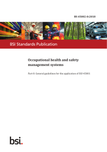 BS 45002‑0 Occupational health and safety management systems (2018)