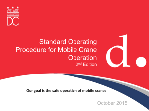 Mobile Crane Operation SOP: DC Guidelines