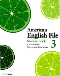 Oxford American English File 3 Student Book