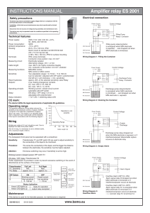 Amplifier relay ES 2001