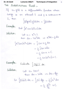 substituitions for derivatives