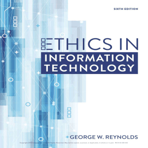 Ethics of Information technology