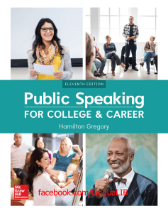 Public Speaking for College and Career - facebook com LinguaLIB