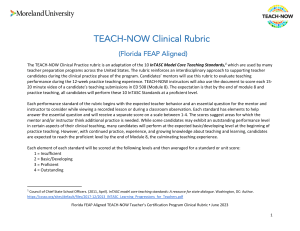 Teach-Now Clinical Rubric 2023-2024