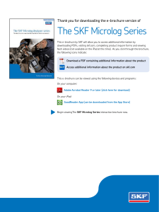 SKF Microlog E-brochure