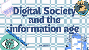 Digital Society and the Information Age (1)