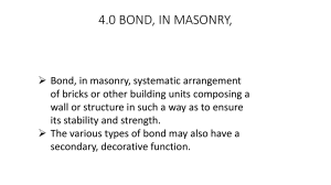 Types of Bonds in Brick Masonry Wall Construction
