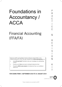 BPP Learning Media - ACCA F3 Financial Accounting Practice & Revision Kit 2018-BPP Learning Media (2018)