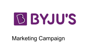 Byju's marketing campaign group 1