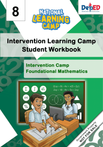 NLC23 - Grade 8 Foundational Mathematics Student Workbook - Revised