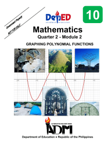 Module 2 - Graphing Function