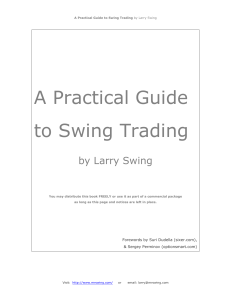 01. A Practical Guide to Swing Trading Author Larry Swing