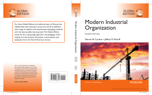 ECO722-Modern Industrial Organization ,Fourth edition-Dennis Carlton,Jeffrey Perloff-2015-(Learnclax.com)