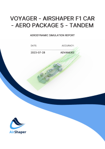 voyager - airshaper f1 car - aero package 5 - tandem report