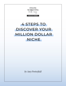 Amy+Porterfield+4+Steps+to+Discover+Your+Million+Dollar+Niche