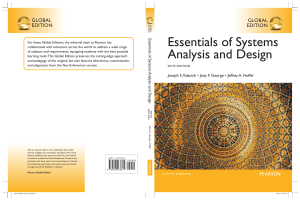 Essentials of Systems Analysis and Design, 6th Edition