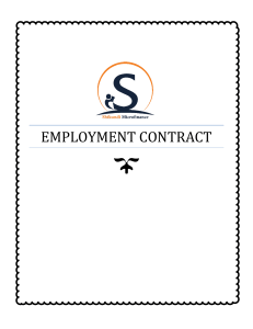 CONTRACT OF EMPLOYMENT