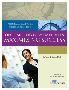 Onboarding New Employees Maximizing Success