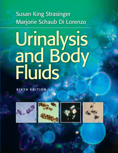 Urinalysis and Body Fluids - Strasinger (6th Ed.)