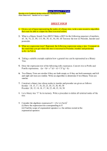 DS Sheet(4) Student Version-Binary Tree