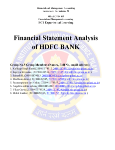 Final FMA assignment report