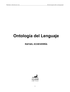 Ontología del Lenguaje