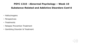 Substance related and addictive disorders 2 