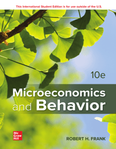 Microeconomics & Behavior (Frank)