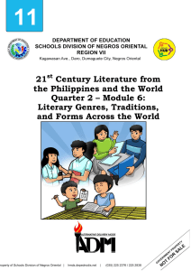 21st century literature from the philippines - module - 6