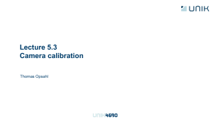 lecture 5 3 camera calibration