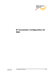IP Connection Configuration for RNC