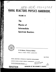 Naval reactors physics handbook