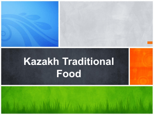 6 grade. Kazakh trad.food.