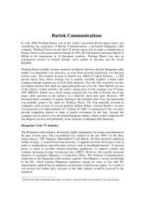 Bartok Communications Case Study: Warburg Pincus Acquisition