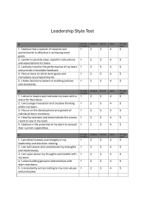 Leadership Style Test