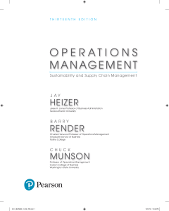 Operational Management by Jay HEIZER