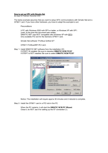 How to set up OPC with Simatic Net