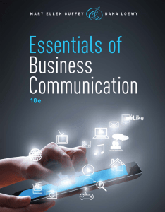 Mary Guffey - Essentials of Business Communication (2016)