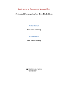Mike Markel  Stuart A. Selber - Technical Communication 12th solutions manual PDF