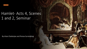 Hamlet Acts 4, 5 Seminar