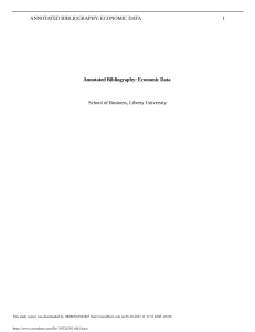 ANNOTATED BIBLIOGRAPHY ECONOMIC DATA 1AB 1.docx