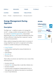 Energy Management During Approach   SKYbrary Aviation Safety